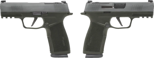 SIG SAUER P365 X-MACRO 9MM PSTL 3.7" CRUSHED SILVER BATTLEWORN 2-17RD MAGAZINES